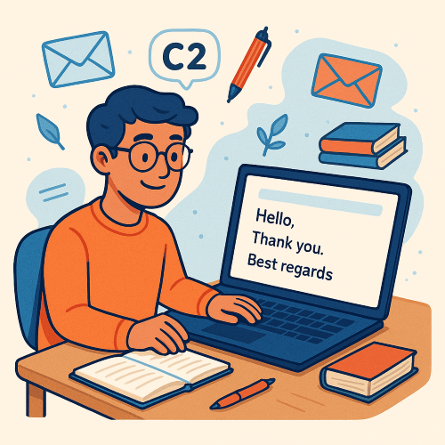 ایمیل نوشتن به انگلیسی سطح C2